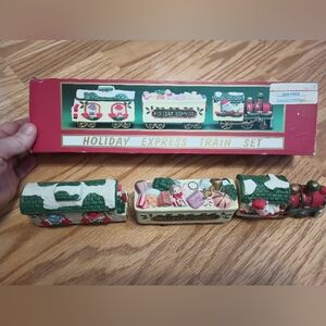 Vintage World Bazaars Inc. Holiday Express Train. Porcelain.